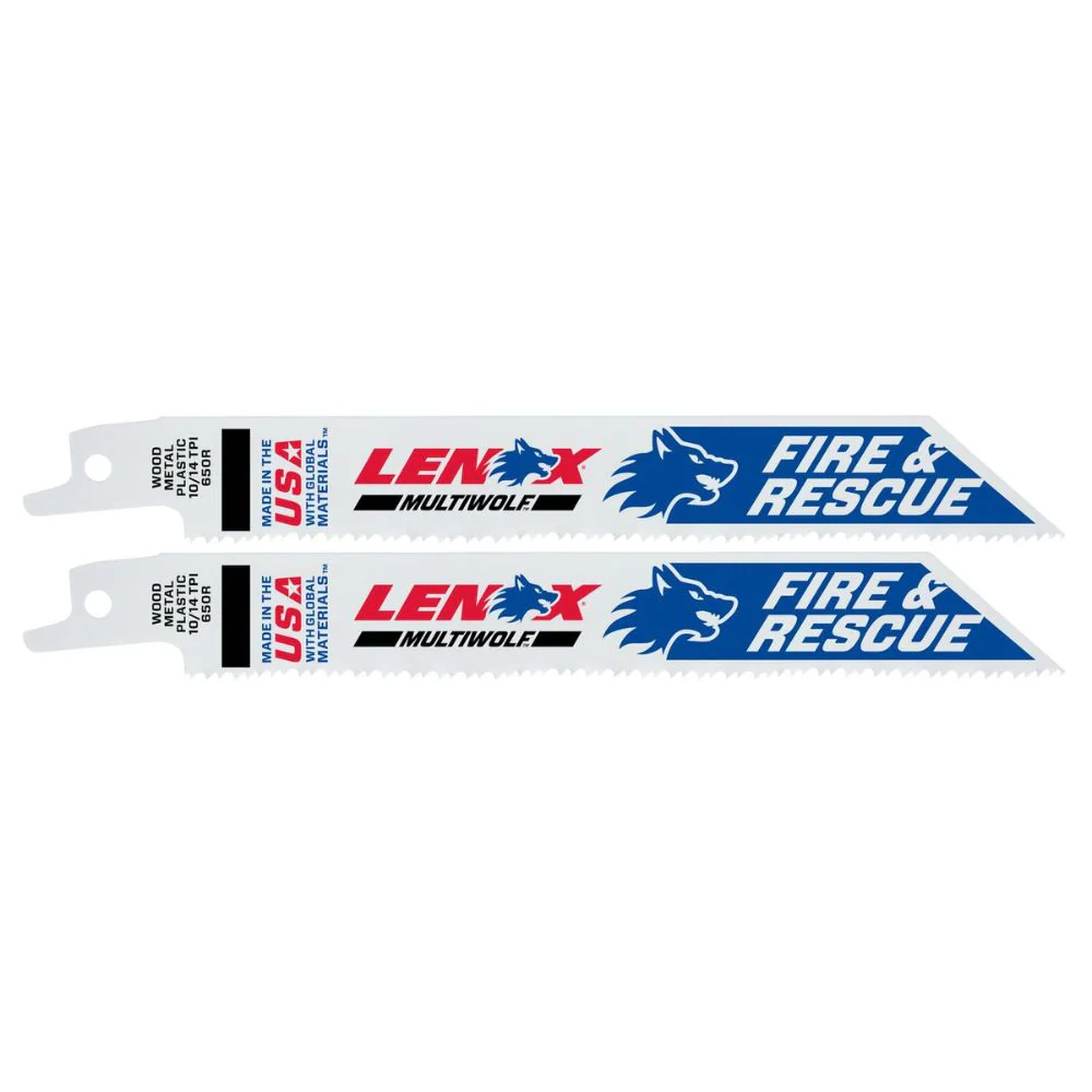 Lenox 20592650R MULTIWOLF 6 in. 14 TPI WAVE EDGE Reciprocating Saw Blade (2 PK) - Mactool Shop