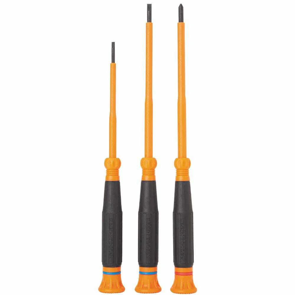 Klein Tools 85613INS Insulated Precision Screwdriver Set, 3-Piece - Mactool Shop
