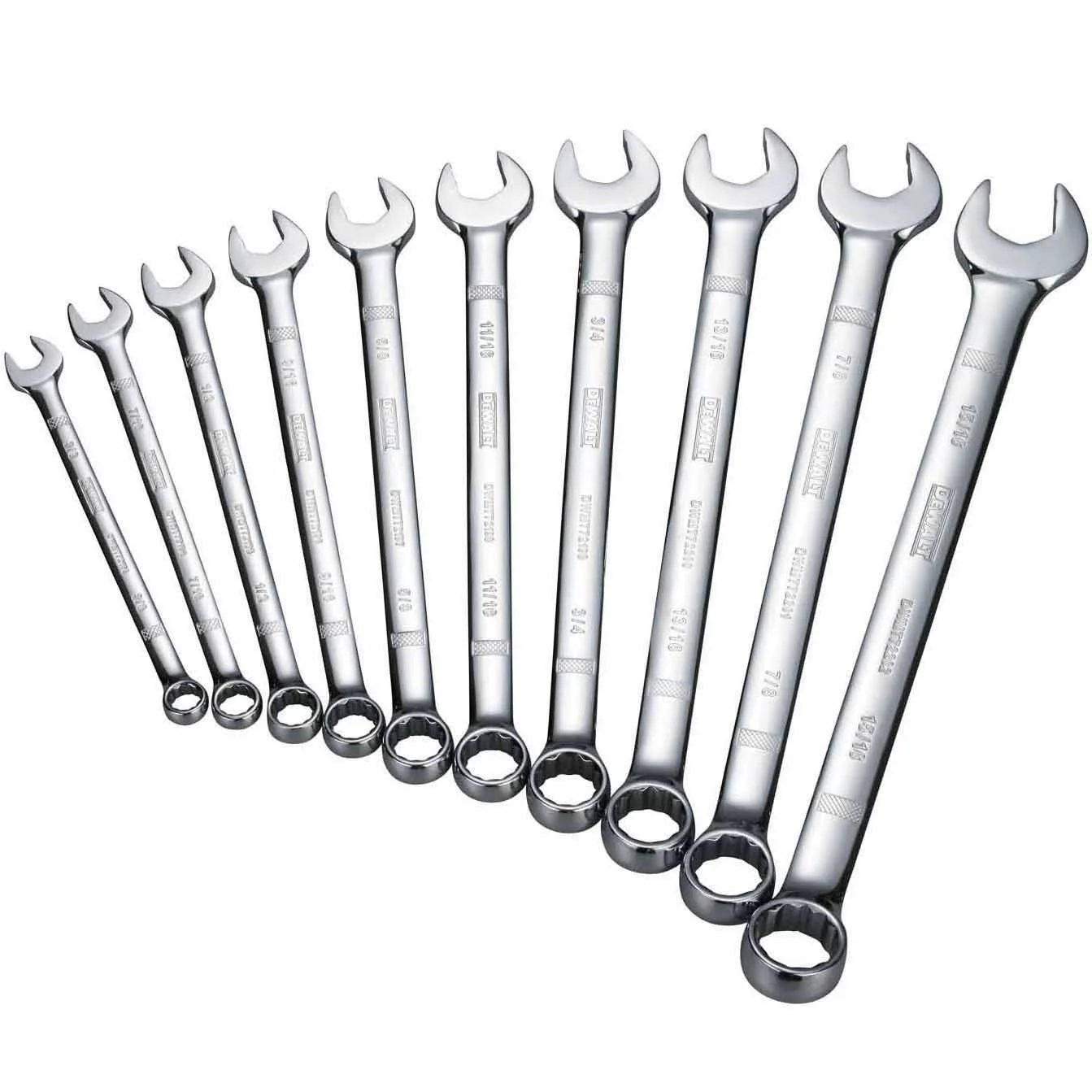 Dewalt DWMT72167 10 Piece SAE Combination Wrench Set - Mactool Shop