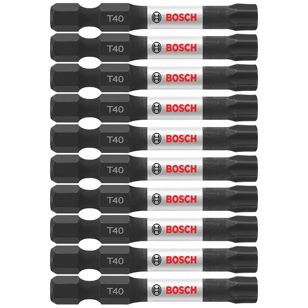 Bosch ITT402B 10 pc. Impact Tough 2 In. Torx #40 Power Bits (Bulk Pack) - Mactool Shop