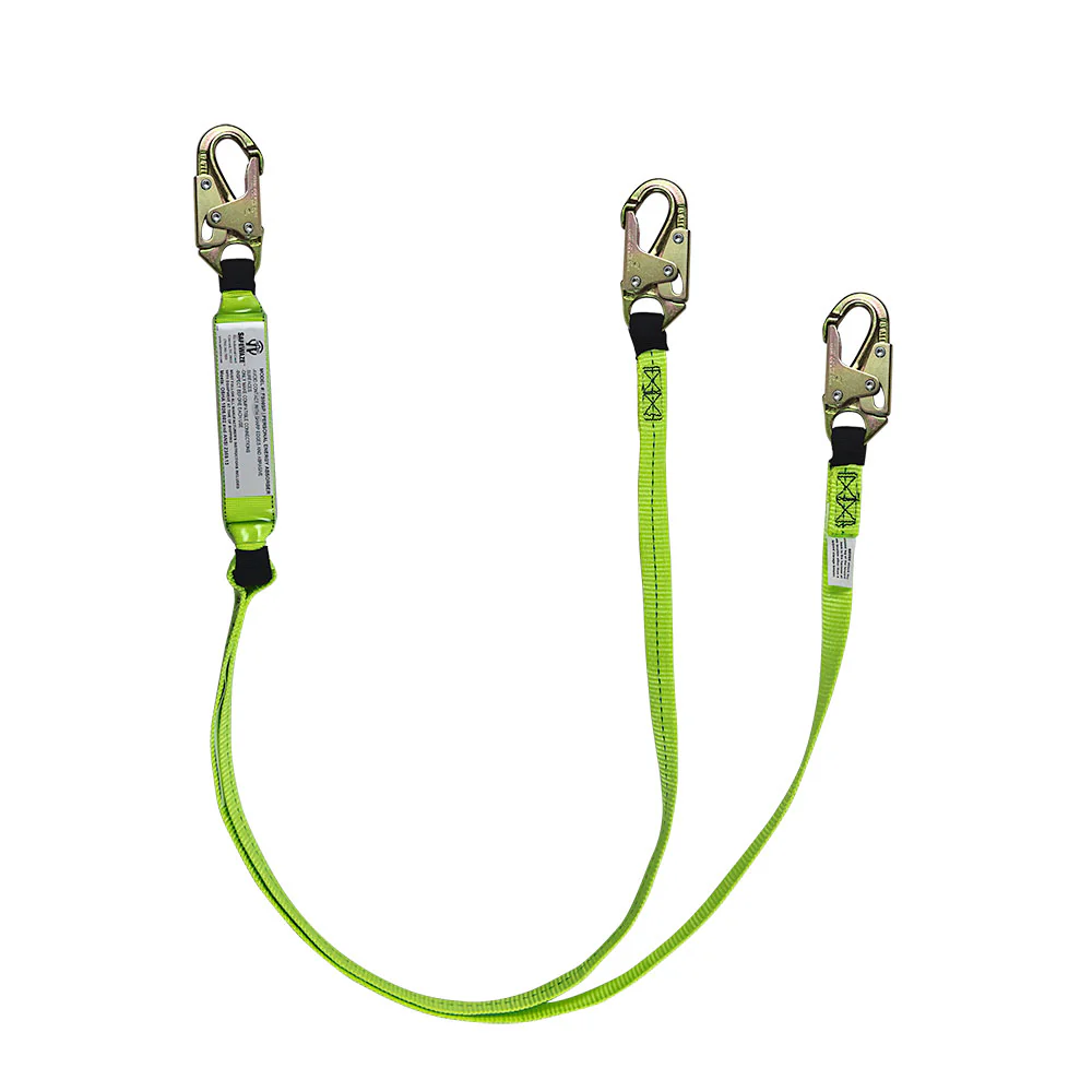 Safewaze FS561 6' Energy Absorbing Lanyard With Double Locking Snap Hooks - Mactool Shop