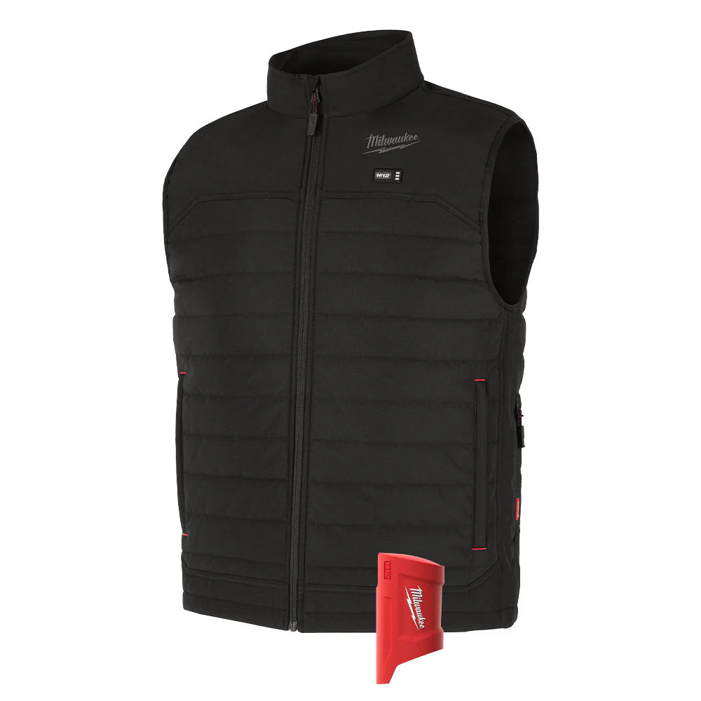 Milwaukee M300B-20 M12 Heated Black Axis Vest Only - Mactool Shop