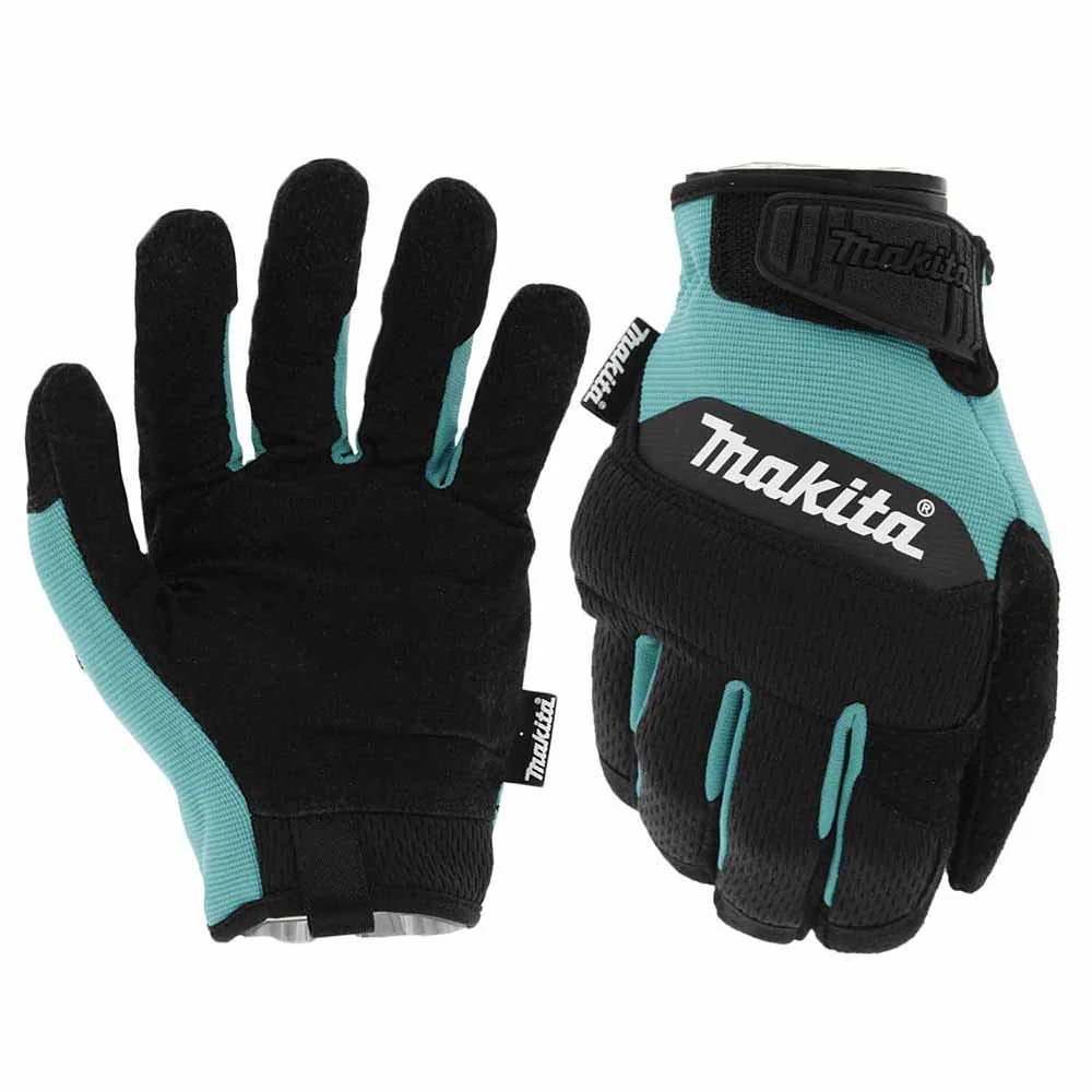 Makita T-04210 100% Genuine Leather-Palm Performance Gloves (Medium) - Mactool Shop