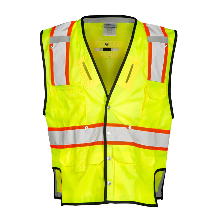 ML Kishigo T341-2X-3X 2X-3X Lime Fall Protection Vest - Mactool Shop