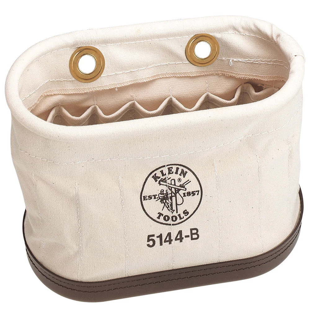 Klein 5144B Aerial Basket Oval Bucket with 15 Interior Pockets - Mactool Shop