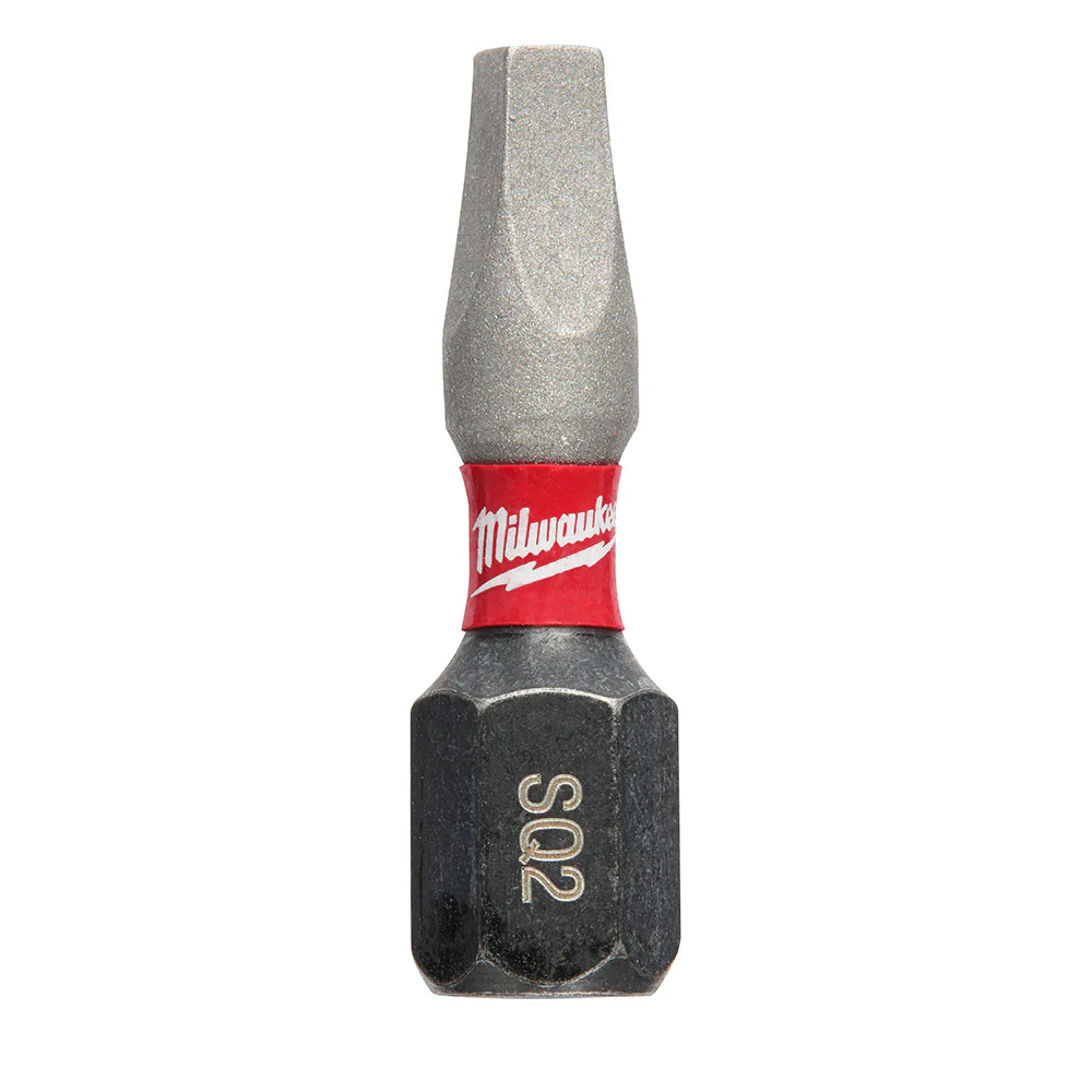 Milwaukee 48-32-4122 SHOCKWAVE™ Impact Square Recess #2 Insert Bits (25 Pack) - Mactool Shop