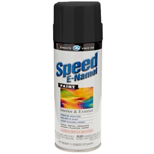 Aervoe Z487 11 oz. Flat Black Zynolyte Speed E-Namel Spray Paint - Mactool Shop