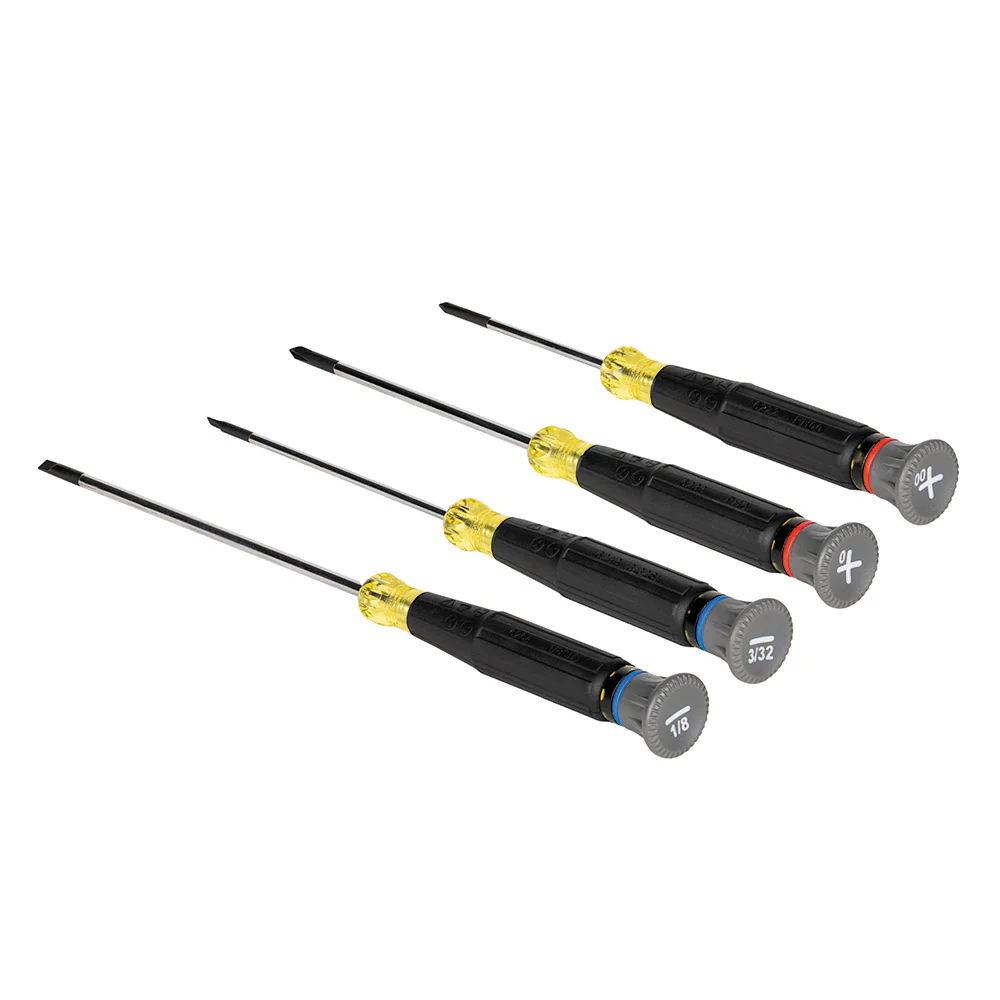 Klein 85615 Precision Screwdriver Set, Slotted, and Phillips 4-Piece - Mactool Shop