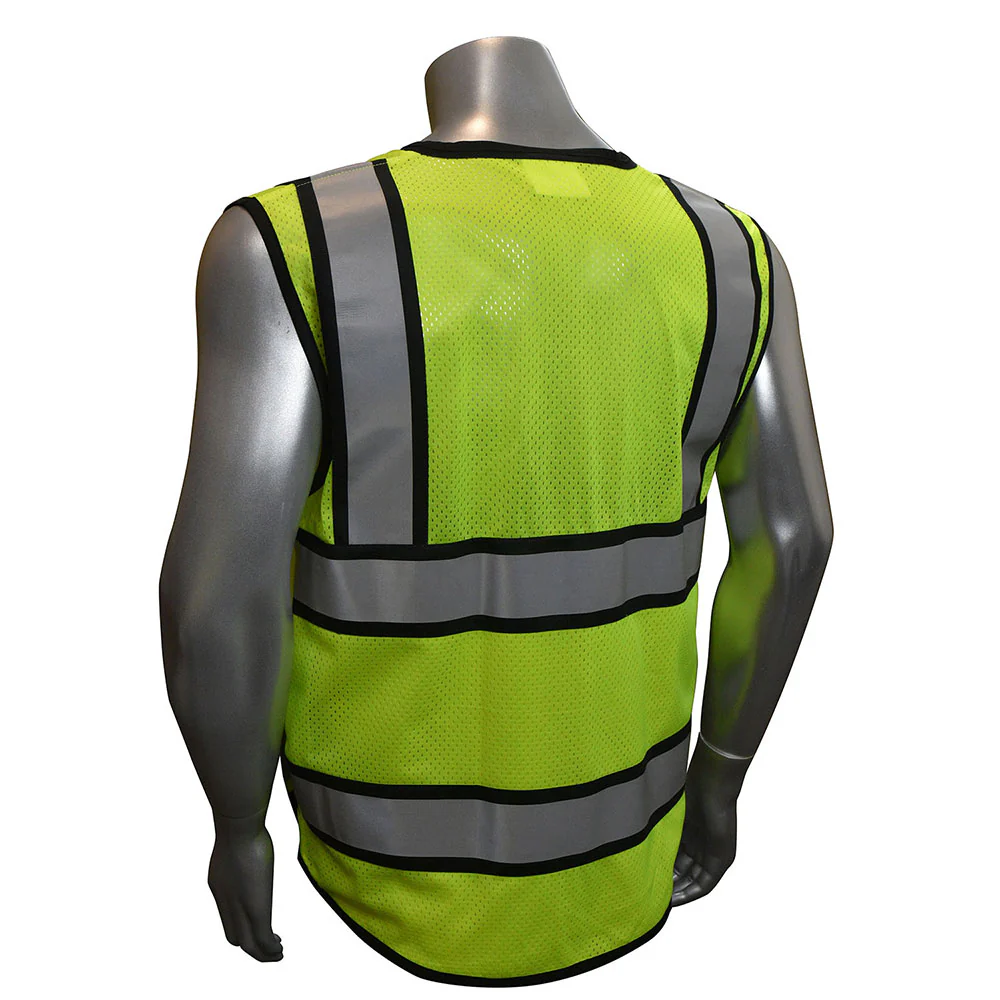 Radians SV65-2ZGM-L Type R, Class 2, Heavy Duty Surveyor Vest w/Zipper, Green, Large - Mactool Shop