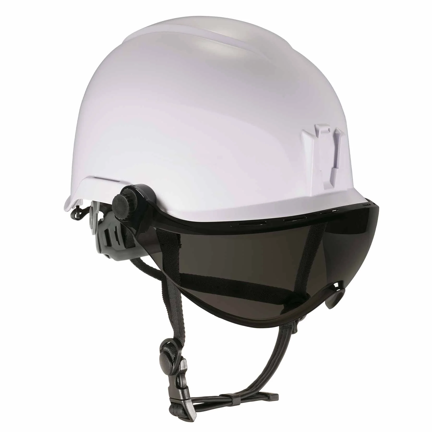 Ergodyne 60216 8974V Anti-Fog Smoke Lens White Class E Safety Hard Hat Helmet + Visor - Mactool Shop