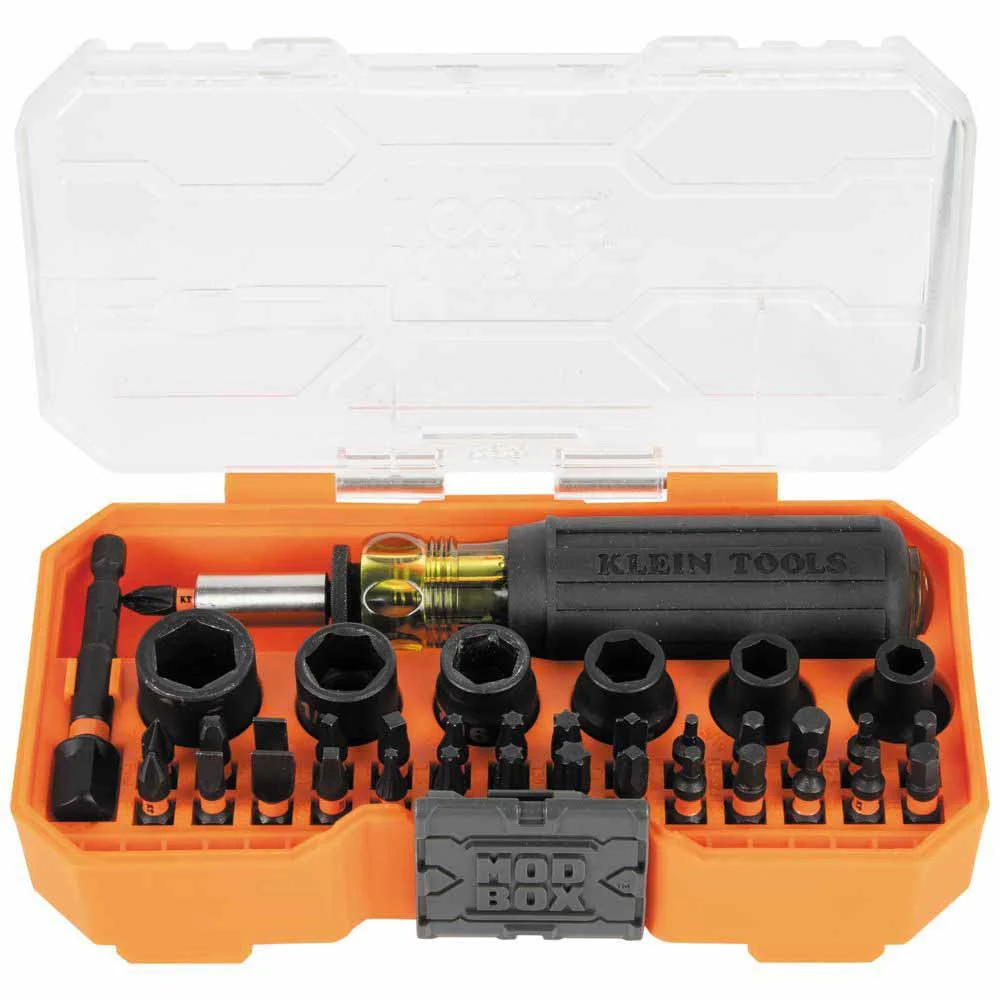 Klein 33805 ProFlex Impact Screwdriver Bit and Socket Set, 38-Piece - Mactool Shop