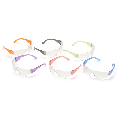 Pyramex S4110SMP Intruder Multi Pack Clear Lens Safety Glasses w/ Asssorted Temple Colors - Mactool Shop