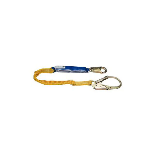 Werner C341200 6' DeCoil Stretch Single Leg Lanyard w DCELL Shock Pack - Mactool Shop
