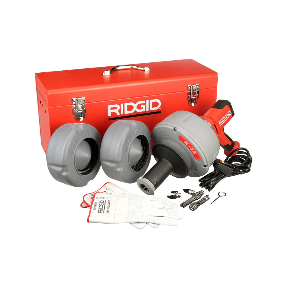 RIDGID 36028 K-45-7 Drain Cleaning Machine With Slide Action Chuck - Mactool Shop