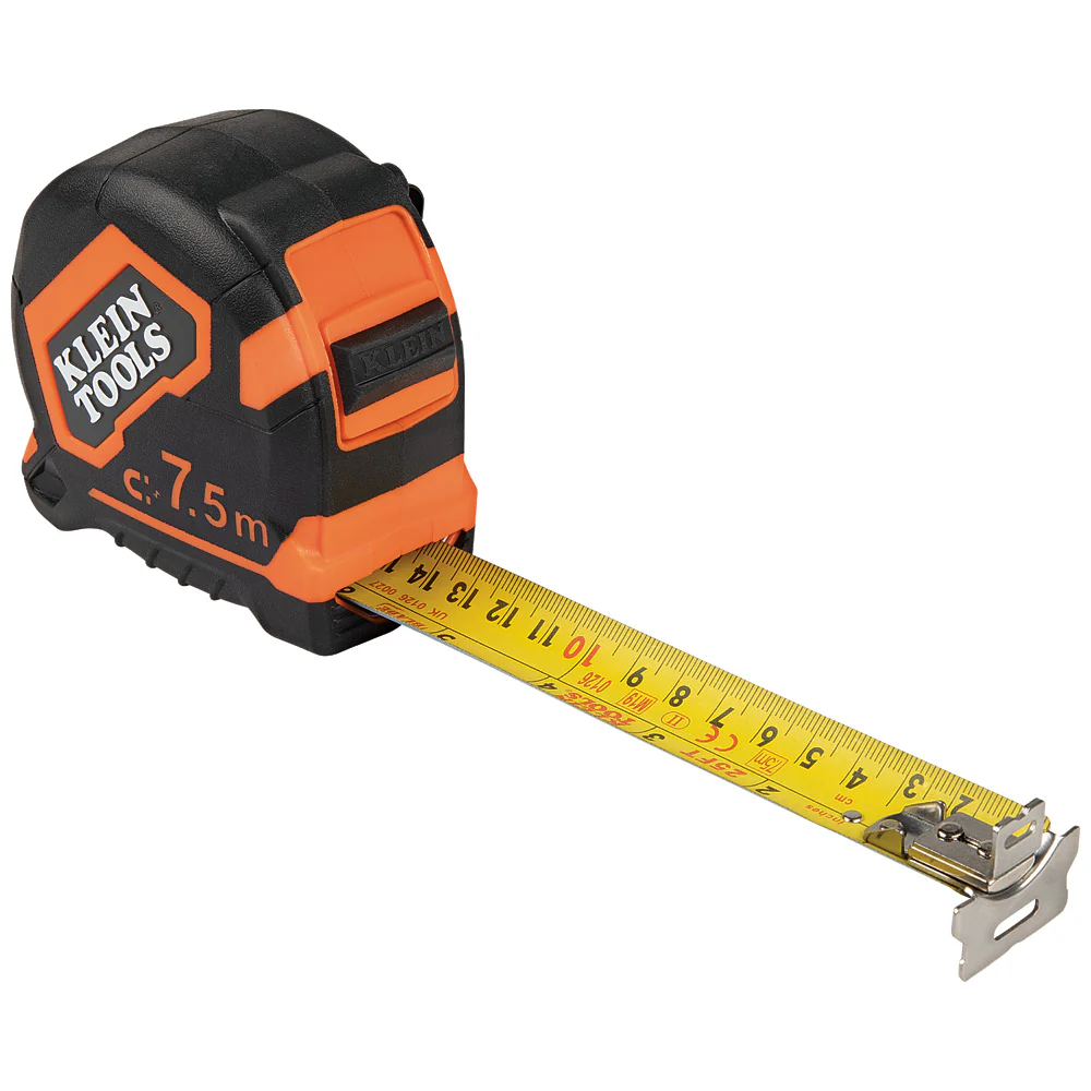 Klein 9375 7.5-Meter Magnetic Double-Hook Tape Measure - Mactool Shop