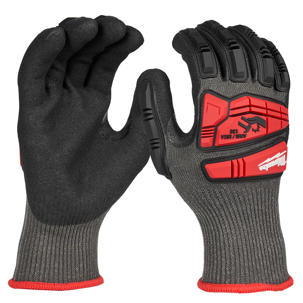 Milwaukee 48-73-8151 Impact Cut 5 Nitrile Dip Glove - M - Mactool Shop