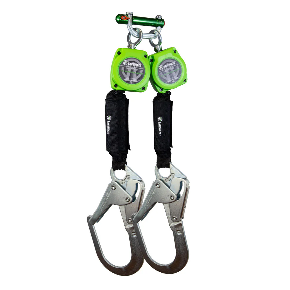 Safewaze 019-5054 6' Dual Web Retractable With BWB 9013 And Double Locking Steel Rebar Hooks - Mactool Shop