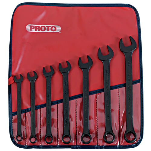 Proto J1200HBASD 7 Pc. ProtoBlack™ Combination ASD Wrench Set - 12 Point - Mactool Shop