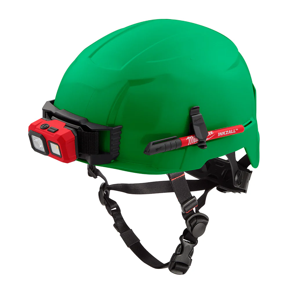 Milwaukee 48-73-1307 BOLT Green Safety Helmet (USA) - Type 2, Class E, Non-Vented - Mactool Shop