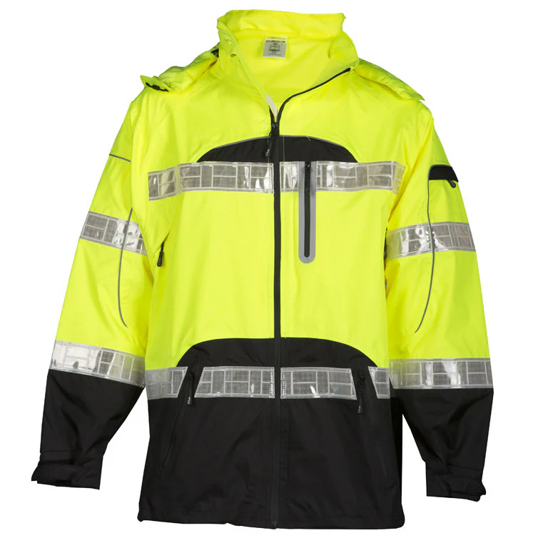 ML Kishigo RWJ106-4X/5X Black Series Class 3 HiVis Rain Jacket, Lime, 4X / 5XL - Mactool Shop