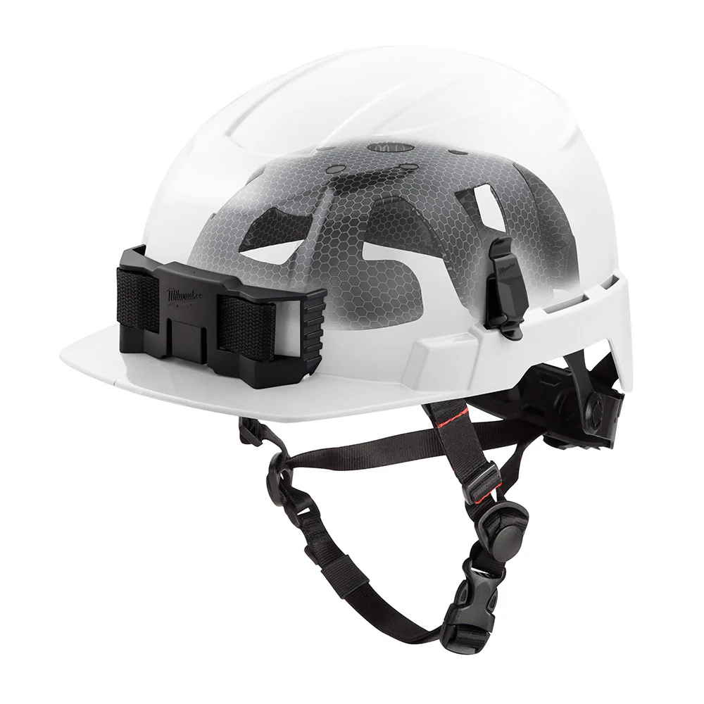 Milwaukee 48-73-1365 BOLT White Front Brim Safety Helmet with IMPACT ARMOR Liner (USA) - Type 2, Class E - Mactool Shop
