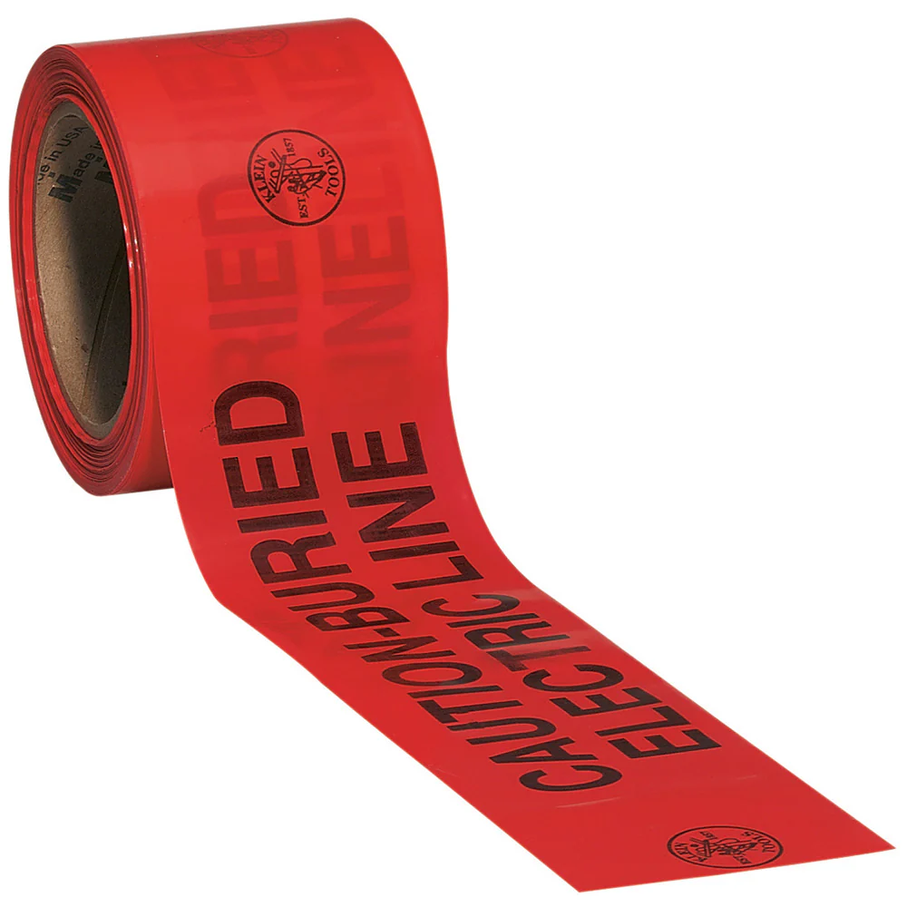 Klein Tools 58002 Caution Barricade Warning Tape, 3