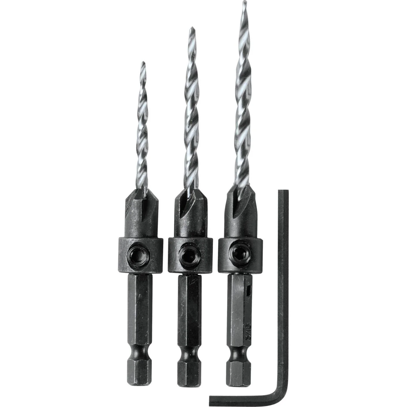 Makita A-99661 3 Piece Countersink Set with Hex Wrench - Mactool Shop