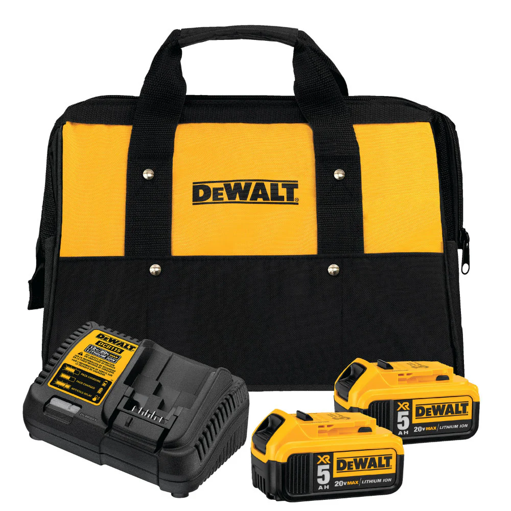 DeWalt DCB205-2CK 20V MAX Li-Ion Battery 2-Pack (5.0 Ah) Starter Kit - Mactool Shop