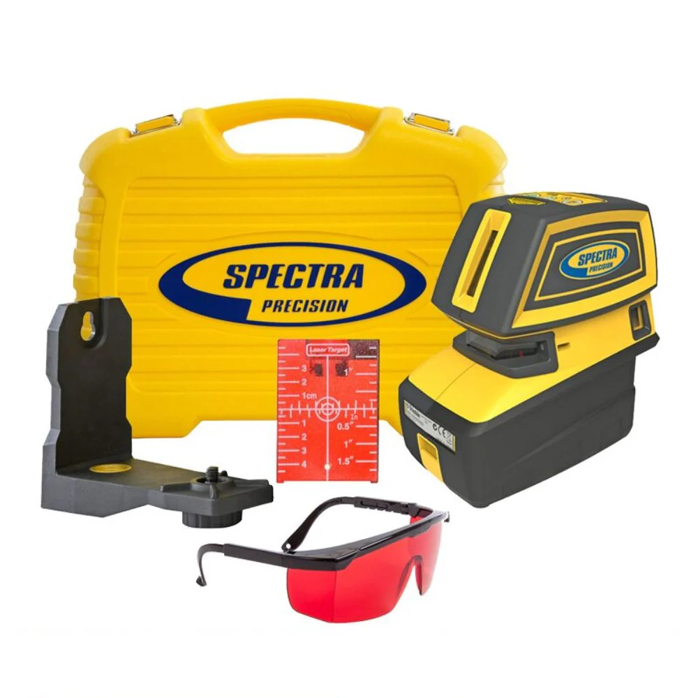 Spectra LT52R Point and Line Red Laser with Cross Line and 5 Alignment Points - Mactool Shop