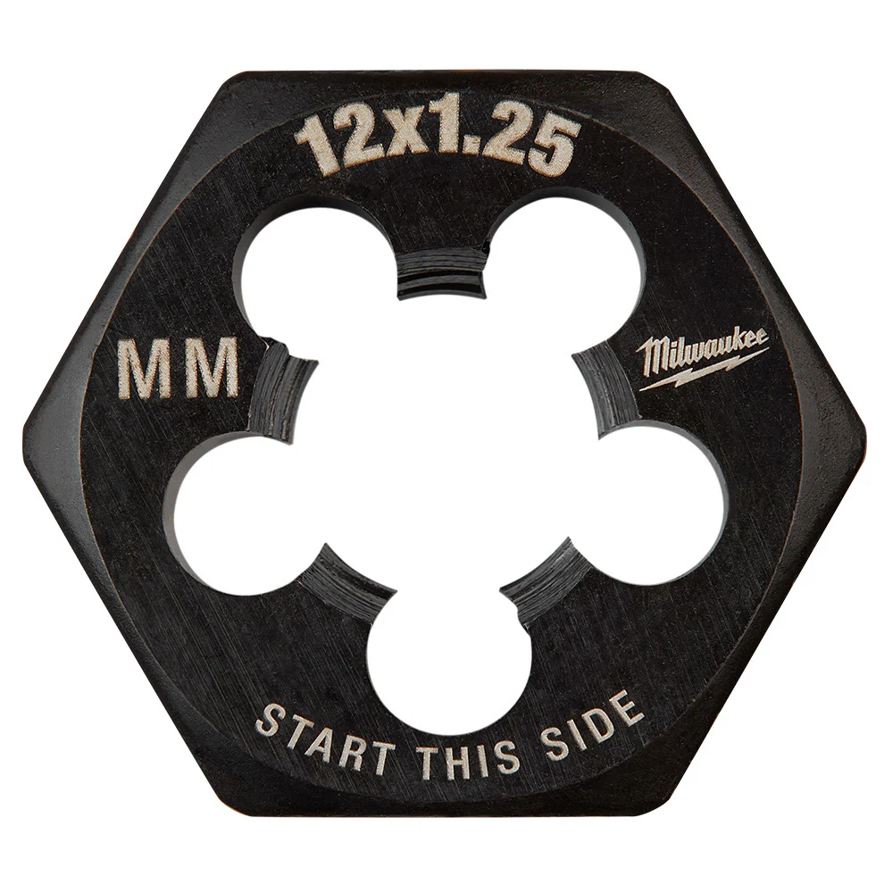 Milwaukee 49-57-5361 M12-1.25 mm 1-Inch Hex Threading Die - Mactool Shop