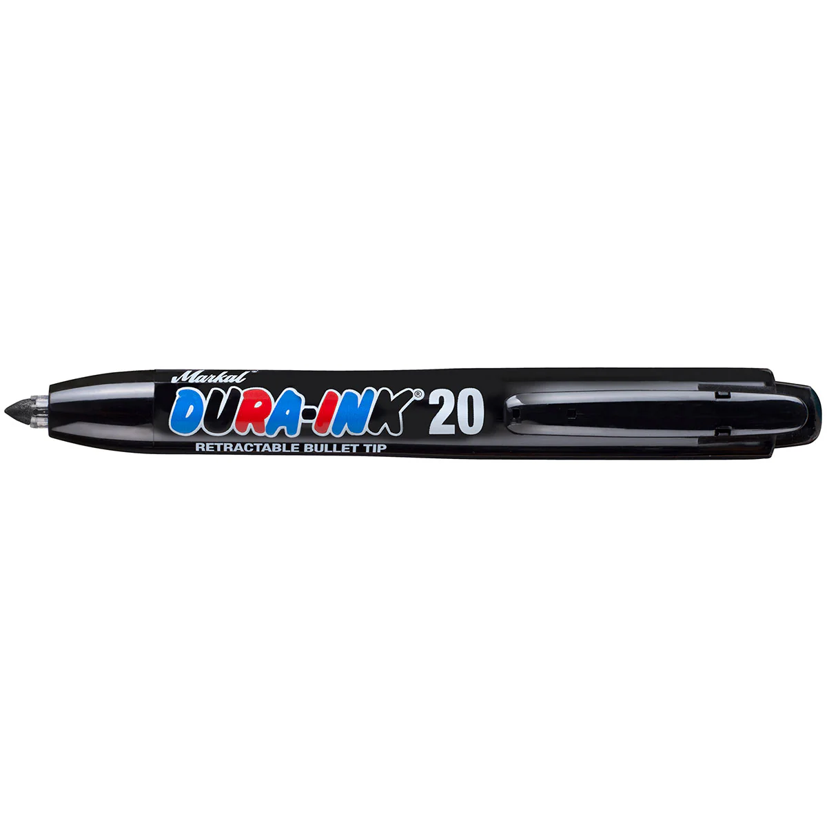 Markal 96575 Dura-Ink 20, Retractable Fine Bullet Tip, Black, 24 Pack - Mactool Shop
