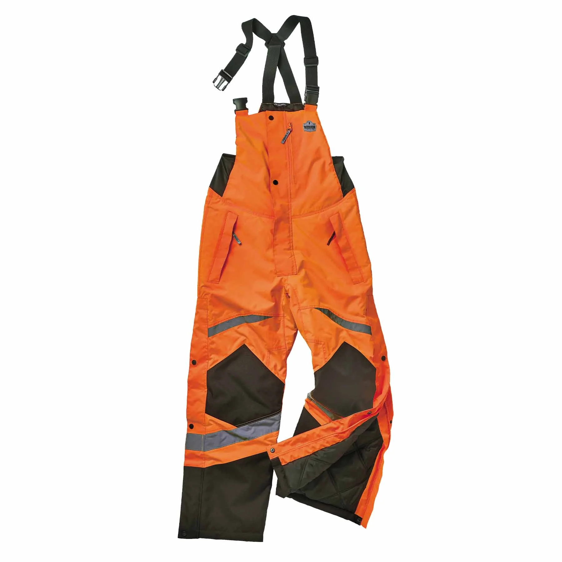 Ergodyne 25636 8928 2XL Orange Class E Hi-Vis Insulated Bibs - Mactool Shop