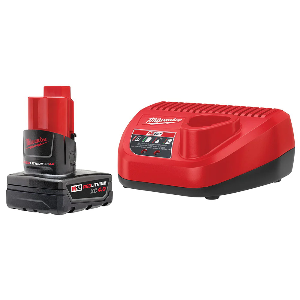 Milwaukee 48-59-2440 M12 REDLITHIUM XC4.0 Starter Kit - Mactool Shop