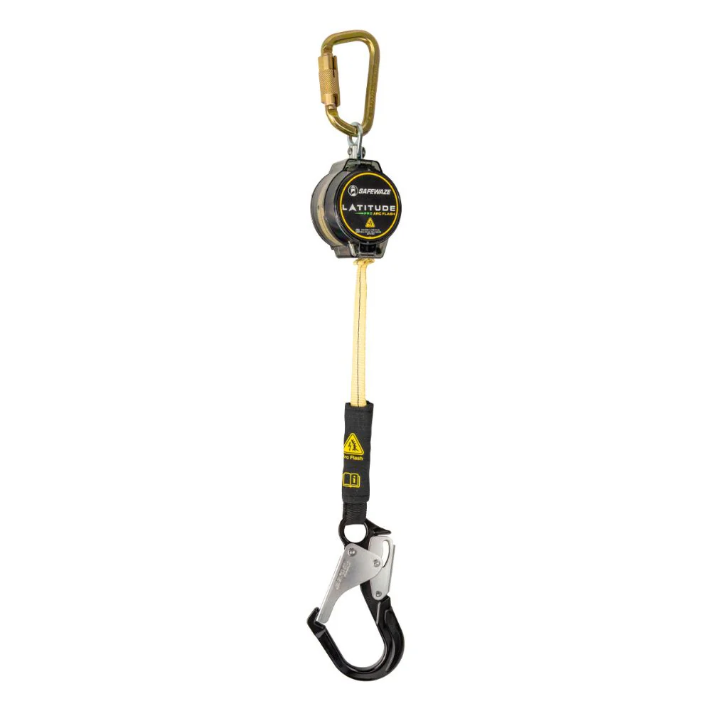 Safewaze 020-5203 Latitude Pro Arc Flash 7' Single Web SRL: Carabiner, Alu Rebar Hook - Mactool Shop