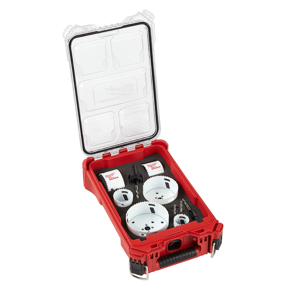 Milwaukee 49-22-5606 10 PC. HOLE DOZER Hole Saw Kit w/PACKOUT Compact Organizer - Mactool Shop