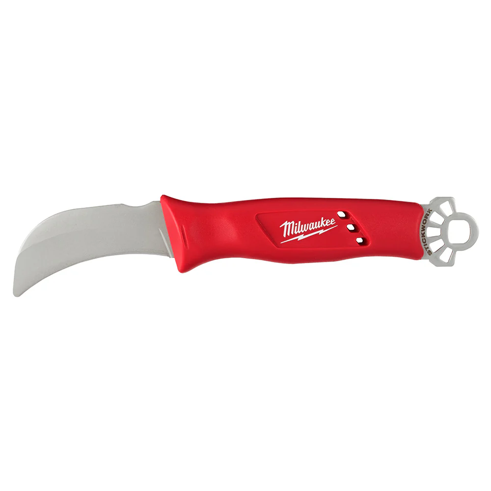 Milwaukee 48-22-1924 Lineman's Hawkbill Knife w/ STICKWORK 3-in-1 Ring - Mactool Shop