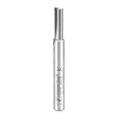 Amana 45239 Straight Plunge Router Bit, 3/16
