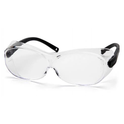 Pyramex S7510SJ OTS XL Clear Lens Safety Glasses with Black Temples - Mactool Shop