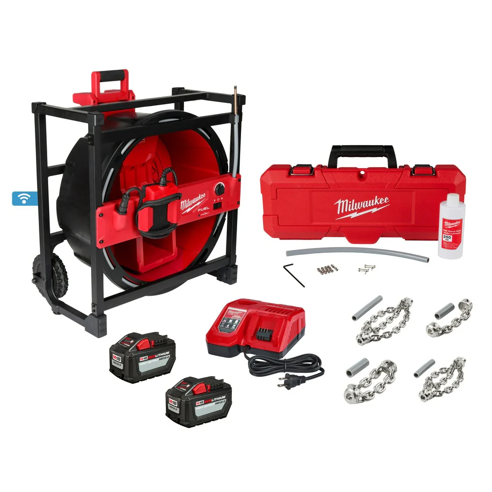 Milwaukee 2819-22 M18 FUEL High Speed Chain Snake for 1-1/2