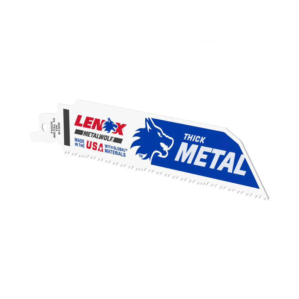 Lenox 20171B6110R METALWOLF 6 in. 10 TPI WAVE EDGE Reciprocating Saw Blade (25 PK) - Mactool Shop