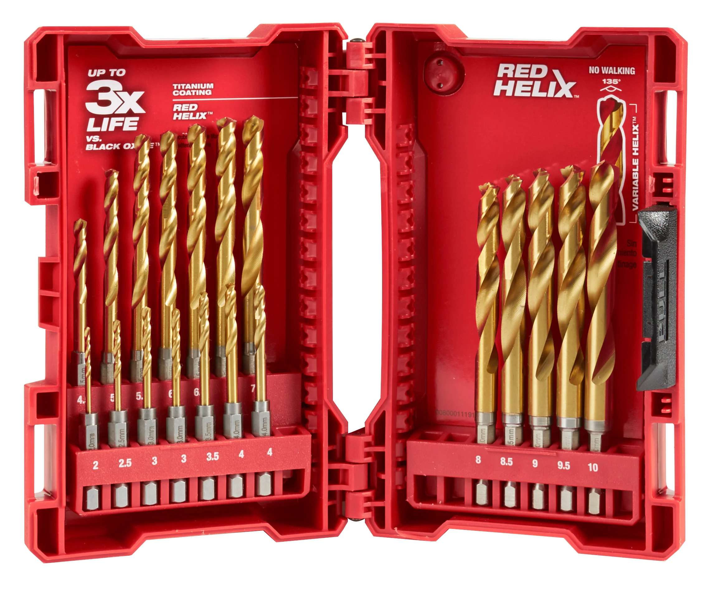 Milwaukee 48-89-4860 19-Piece Metric Titanium SHOCKWAVE™ Red Helix Drill Bit Kit - Mactool Shop