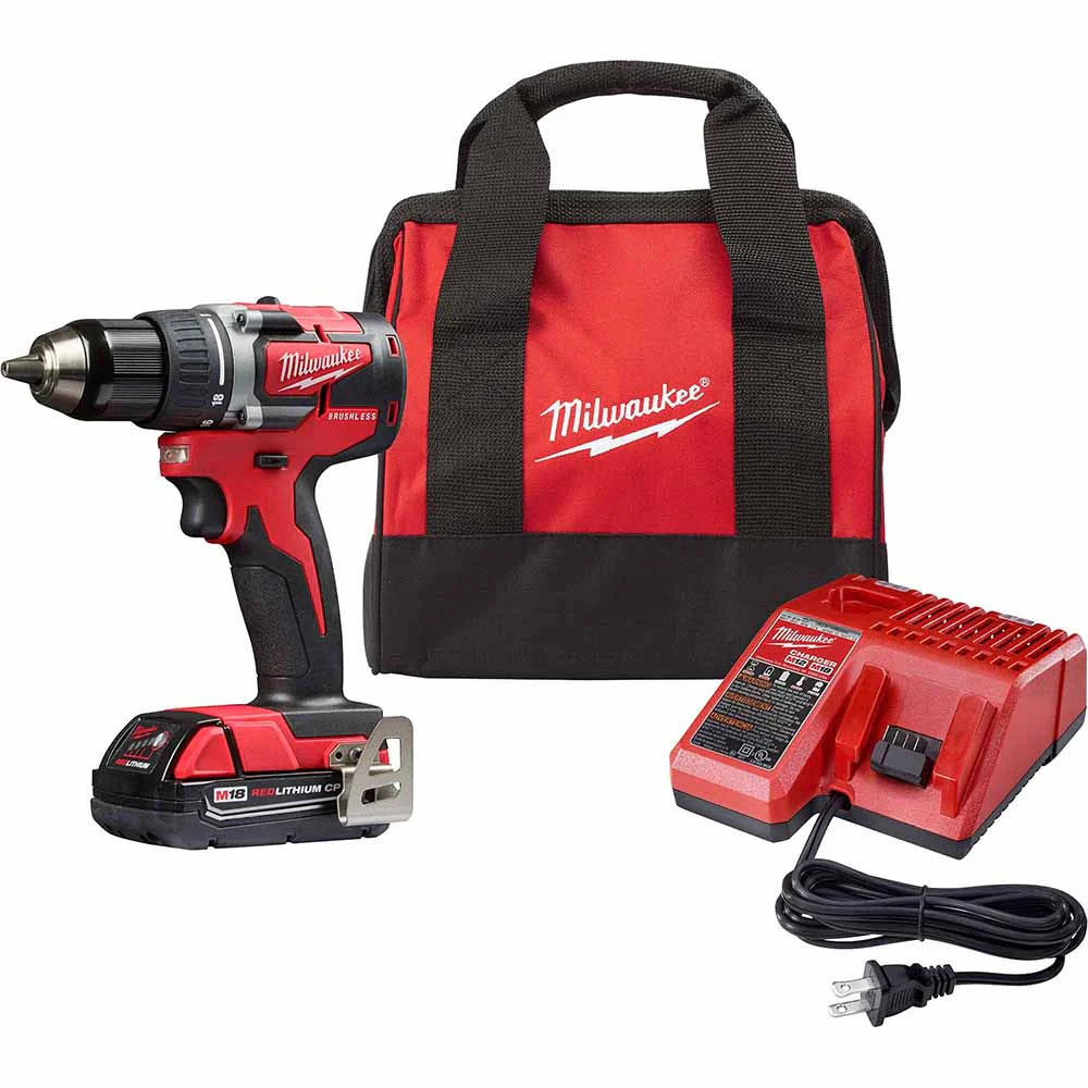 Milwaukee 2801-21P M18 CP Brushless Drill Kit - (1) CP2.0 Battery Pack - Mactool Shop