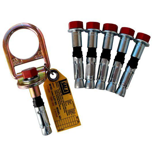 DBI Sala 2104561 Concrete D-ring Anchor, 5 Extra Bolts - Mactool Shop