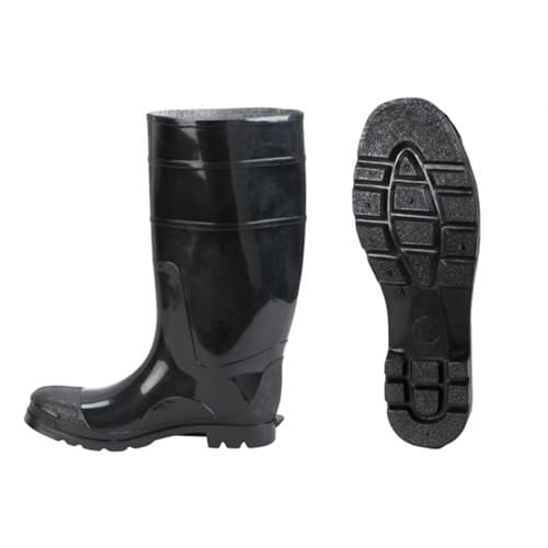 Johnson Wilshire PLAIN-12 Black PVC Boots, Size 12 (822) - Mactool Shop