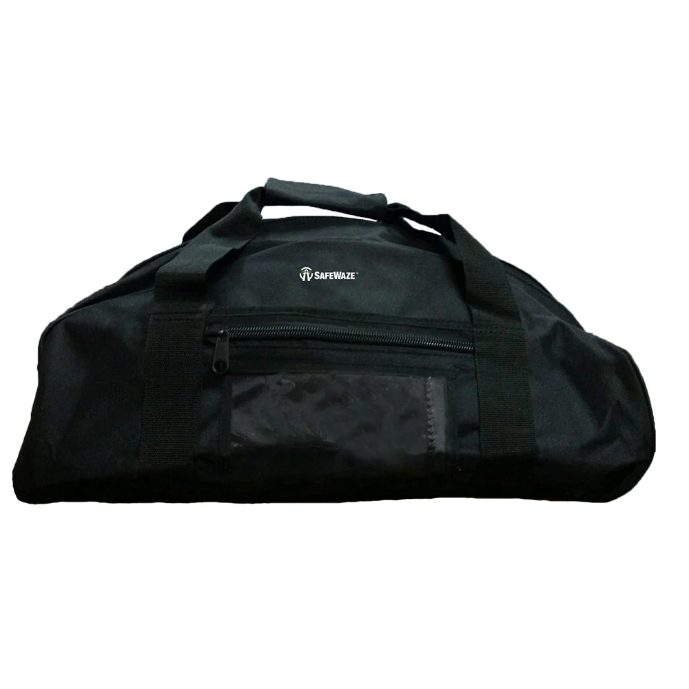 Safewaze PA-PK009 Large Black Zipper Duffle Bag With Pockets - Mactool Shop