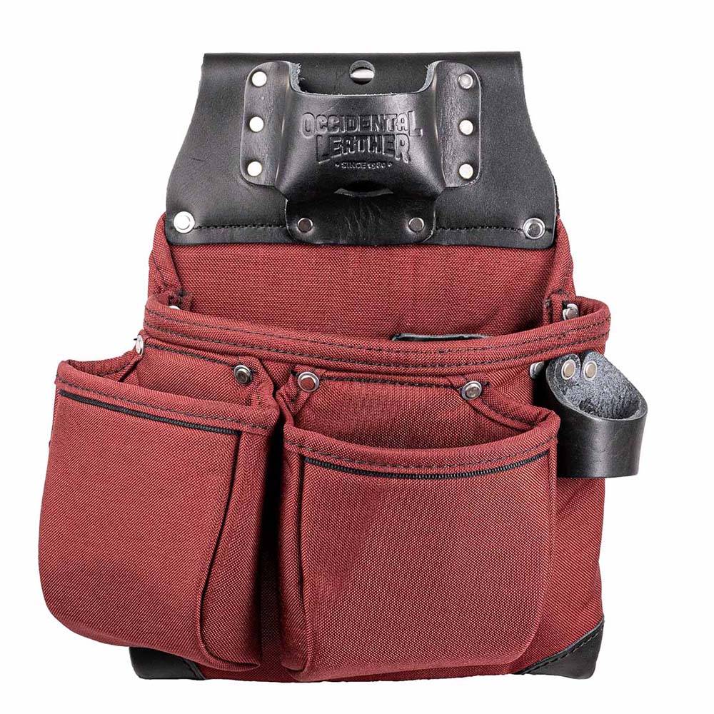 Occidental Leather R8018DB OxyLights 3 Pouch Tool Bag - Red & Black - Mactool Shop