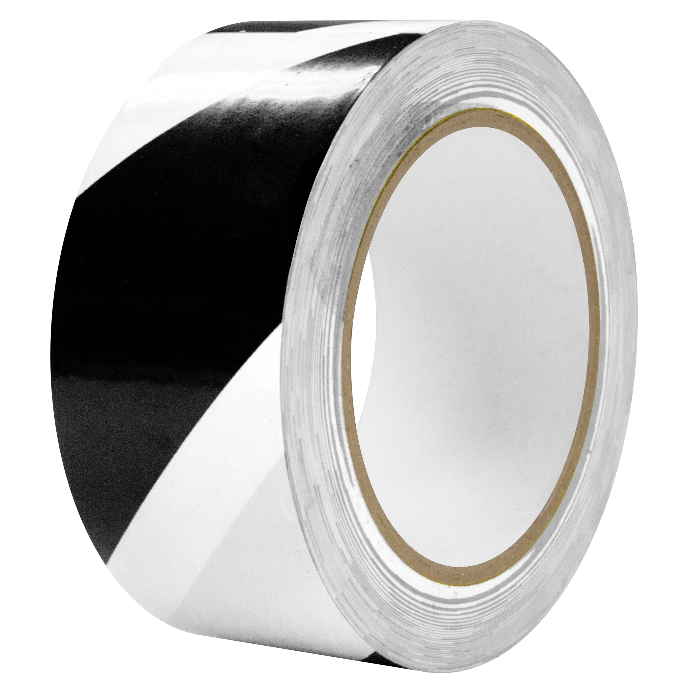 Intertape 86610 AISLE TAPE 6 mil PVC Tape with Rubber Adhesive - Black & White 2