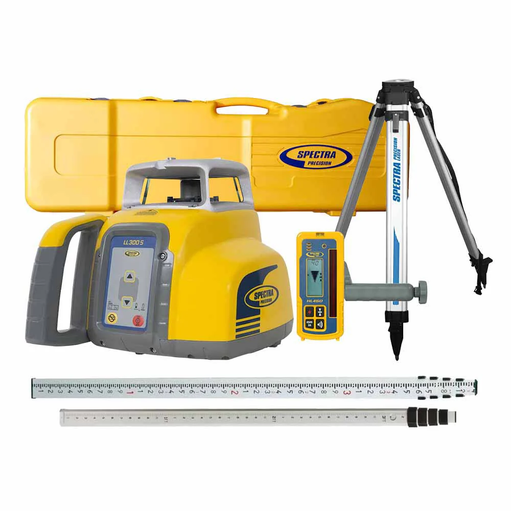 Spectra LL300S-1 System Case package with HL450 , tripod & Tenths rod - Mactool Shop