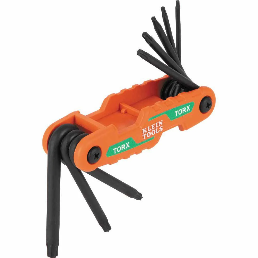 Klein 70540T Compact Folding Hex Key Set, 8-Key, Torx Sizes - Mactool Shop