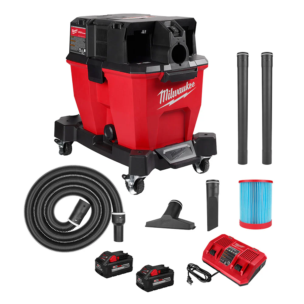 Milwaukee 0920-22HD M18 FUEL 9-Gallon Dual-Battery Wet/Dry Vacuum Kit - Mactool Shop